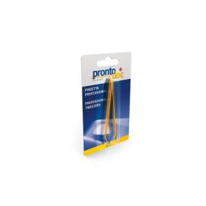 Pinzetta professional ProntoDoc in blister 100% acciaio inox 4202