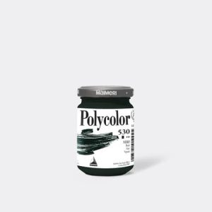 Colore vinilico fine Maimeri in vasetto 140 ml nero - M1220530