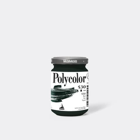 Colore vinilico fine Maimeri in vasetto 140 ml nero - M1220530