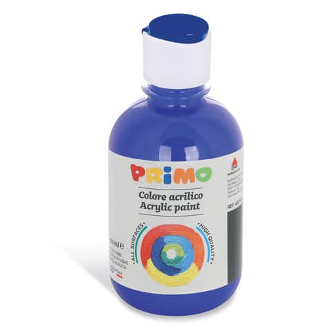 Colore acrilico Primo in bottiglia con tappo dosatore 300 ml - 520 blu scuro 400TA300520