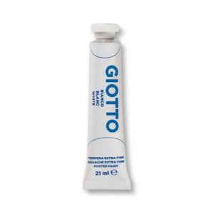Tempera Giotto Extra ultrafine in tubetto 21 ml bianco - F35500100