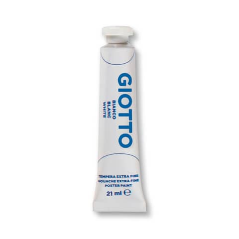 Tempera Giotto Extra ultrafine in tubetto 21 ml bianco - F35500100