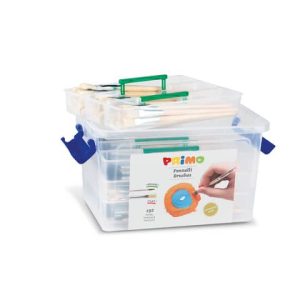 Valigetta pennelli punte miste Primo - 192 pezzi assortiti - 243PTQ192