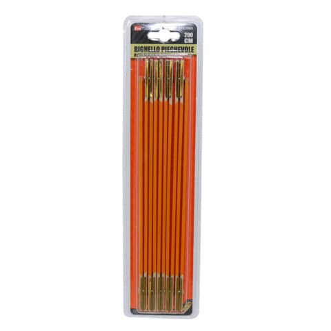 Metro pieghevole Emi in legno - 200 cm - arancione - 8103965