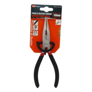Pinza a becchi lunghi con impugnatura in gomma Emi - 150 mm - 8107434