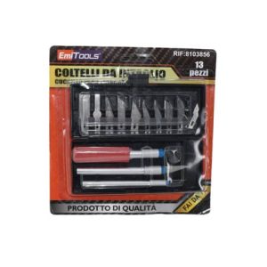 Kit coltelli da intaglio Emi per grafica - conf. da 13 pezzi - 8103856