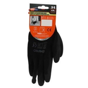Guanti da lavoro in poliuretano Emi 11/XXL - nero - EN 388 4131X - 8104356