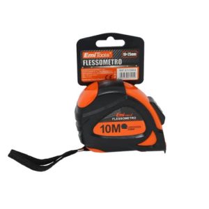 Metro flessibile Emi - 10m x 25 mm - arancione e nero - 8103904