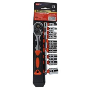 Cricchetto con prolunga e 12 chiavi a bussola Emi misura 4/13 mm - 8100281