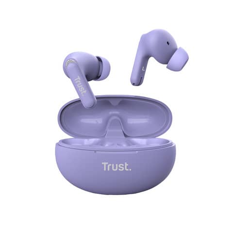 Auricolari ENC bluethooth Trust Yavi porpora-con gommino 25297