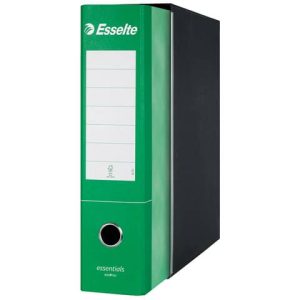 Registratore protocollo Esselte Essentials G75 23x33 cm dorso 8 cm verde - 390775180