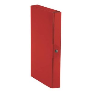 Cartella portaprogetti Esselte C84 DELSO ORDER dorso 4 cm presspan lucido rosso 25x35 cm  - 390384160