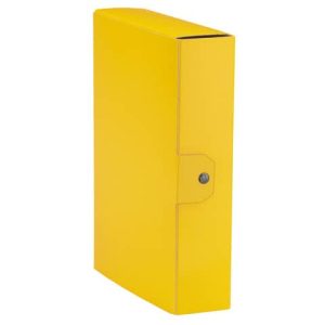 Cartella portaprogetti Esselte C88 DELSO ORDER dorso 8 cm presspan lucido giallo 25x35 cm - 390388090