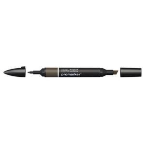 Pennarello Winsor&Newton Promarker doppia punta fine-larga - warm grey 7 WG7 - 0203374