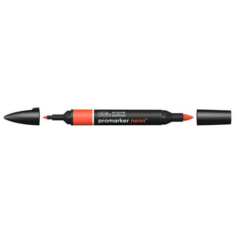 Pennarelli Winsor&Newton Promarker doppia punta fine-larga - neon spark red NN RD - 0205405