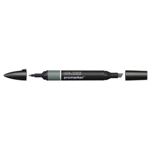 Pennarello Winsor&Newton Promarker doppia punta fine-larga - cool grey 6 CG6 - 0203381