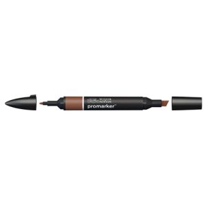Pennarello Winsor&Newton Promarker doppia punta fine-larga - chocolate O234 - 0203632