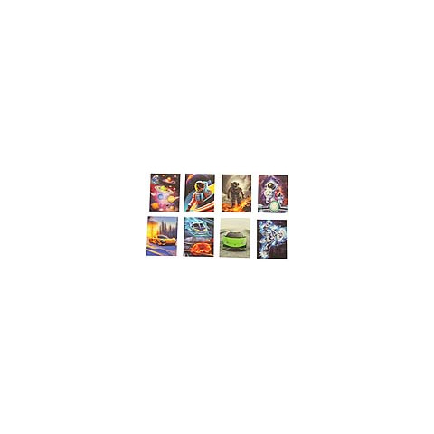Espositore 80 mini blocchi spiralati Donau - 40 ff da 70 g/m² - 6,4x8,25 cm fantasie assortitie - 330441980