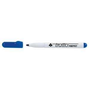Marcatore per lavagne bianche Tratto Memo p. tonda blu F854001