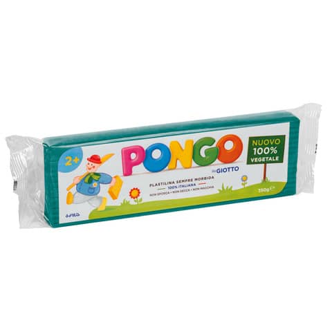 Panetto di plastilina vegetale modellabile 350 g Pongo verde smeraldo F603516