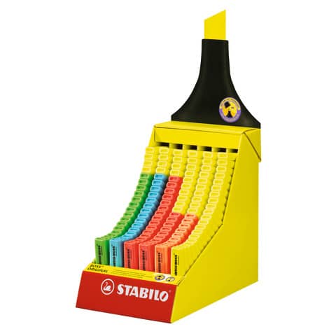 Espositore 300 evidenziatori Stabilo Boss Original 2-5 mm - colori assortiti - IT70/300