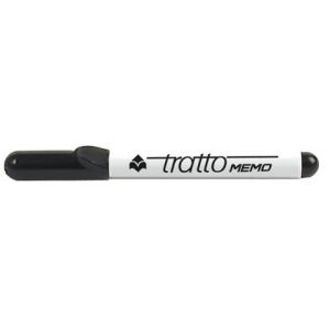 Marcatore per lavagne bianche Tratto Memo p. tonda nero F854003