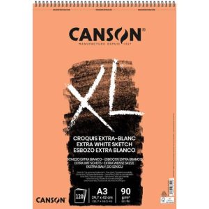 Blocco spiralato Canson Extra Blanc XL 120 ff A3 90 g/m² C200787501
