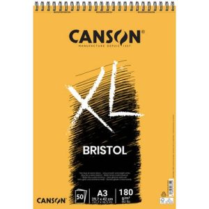 Blocco spiralato Canson Bristol XL 50 ff A3 180 g/m² C31078A022