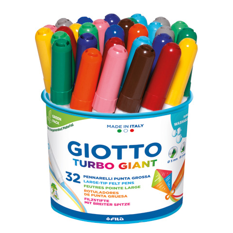 Pennarelli Giotto Turbo Giant in conf. 36 colori assortiti F42490000