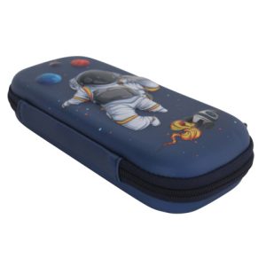 Astuccio ovalino a 1 zip Donau con fantasia astronauta in 3D - conf. 3 pz - 322290
