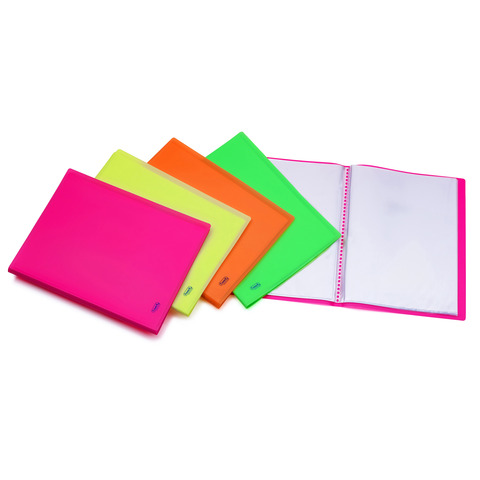 Portalistini in PPL Favorit Neon assortiti 22x30 cm - 60 buste interne fisse - 400083555