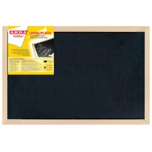 Lavagna in ardesia artificiale e cornice in legno Arda 40x60 cm - 872