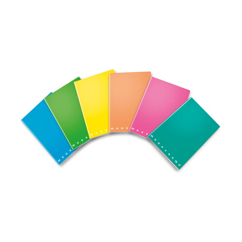 Quaderno Pigna Maxi Monocromo Fluo - 40+2 fogli A4 80 g quadretti 0Q con margine - 02267920Q