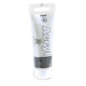 Colore acrilico Primo in tubetto in polietilene 75 ml - 910 argento 420TA75910