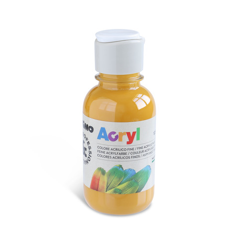 Colore acrilico Primo in bottiglia PET con tappo dosatore 125 ml - 270 ocra - 402TA125270