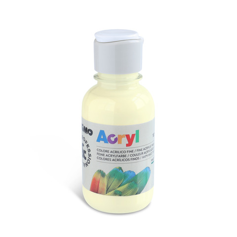 Colore acrilico Primo in bottiglia PET con tappo dosatore 125 ml - 291 avorio - 402TA125291