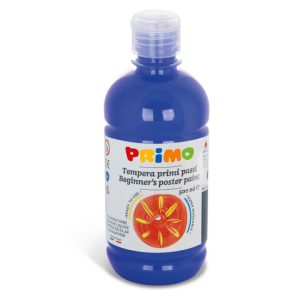 Tempera brillante in bottiglia in PET Primo Primi Passi 500 ml blu oltremare 202BR500500