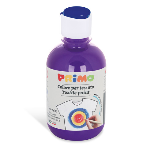Colore per tessuto in bottiglia Primo con tappo dosatore 300 ml - 400 viola - 411TX300400