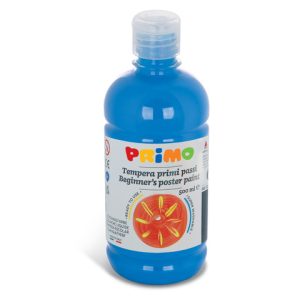 Tempera brillante in bottiglia in PET Primo Primi Passi 500 ml ciano 202BR500501