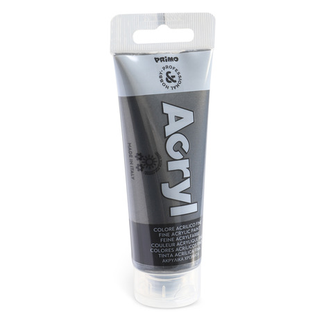 Colore acrilico Primo in bottiglia PET con tappo dosatore 75 ml - 800 antracite 420TAM75800
