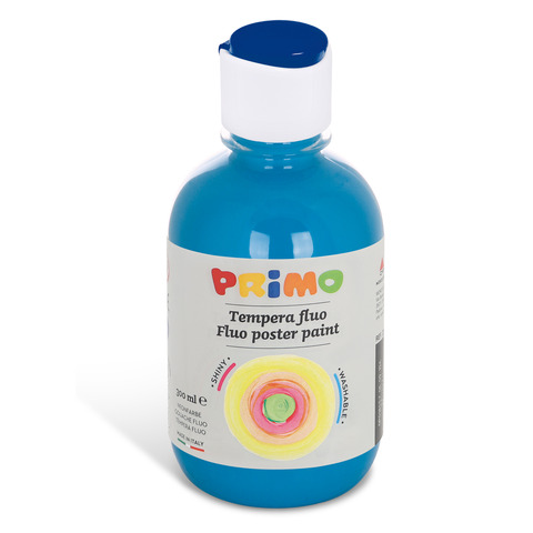 Tempera in bottiglia Primo primi passi 300 ml turchese fluo 255TF300560