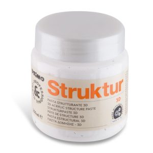 Pasta strutturante 3D a base acrilica - barattolo da 250 ml - effetto tridimensionale - 424TRED