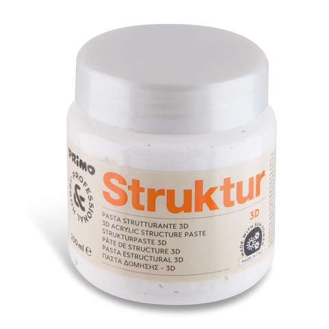 Pasta strutturante 3D a base acrilica - barattolo da 250 ml - effetto tridimensionale - 424TRED