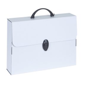 Valigetta Favorit linea Every bianca in polipropilene rigenerato formato 37,5x27x8 cm - 400176700