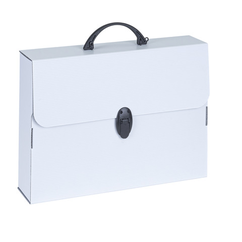 Valigetta Favorit linea Every bianca in polipropilene rigenerato formato 37,5x27x8 cm - 400176700