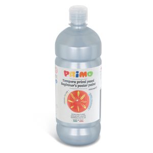 Tempera brillante in bottiglia in PET Primo Primi Passi 1000 ml argento 204BR1000910
