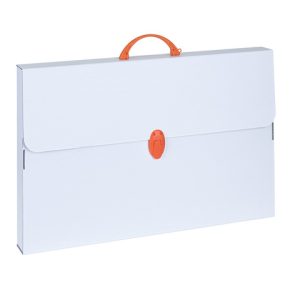 Valigetta Favorit linea Every bianca in polipropilene rigenerato formato 56,5x36,5x5,5 - 400176679