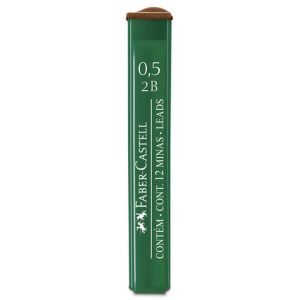 Astucci 12 mine 2B Faber-Castell Poly 0,5 mm - scatola 12 astucci 521502