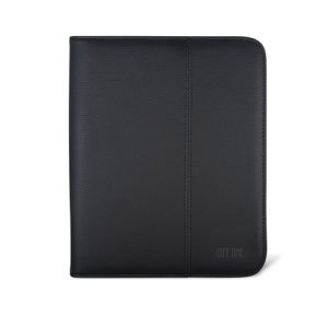 Portablocco City Time Professional A5 in eco-pelle - 20,5x25 cm - nero - 4850-N