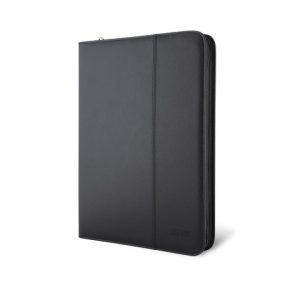 Portablocco City Time Professional A4 in eco-pelle - 25,5x34 cm - nero - 4851-N